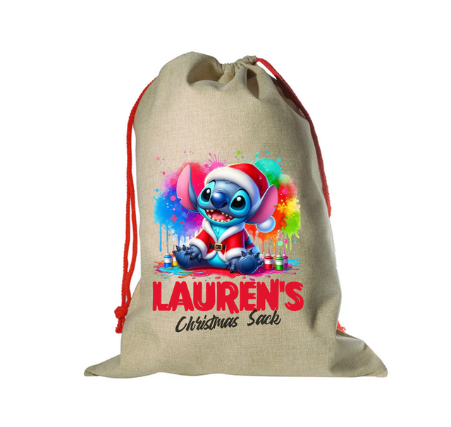 Christmas Santa Sack - Stitch