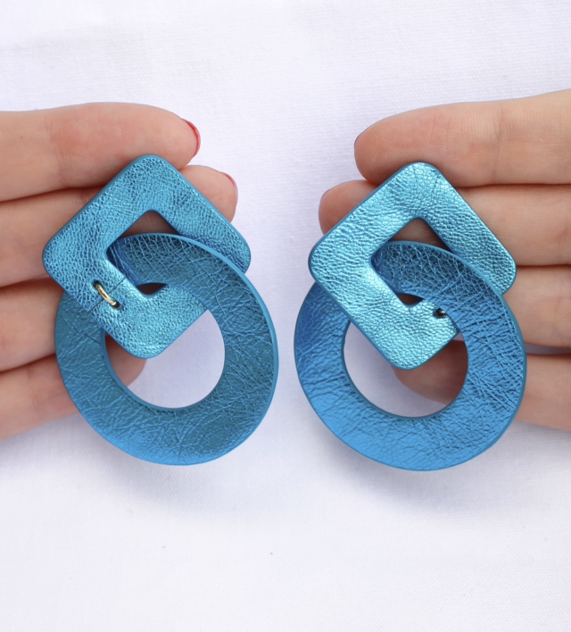 Alix • turquoise métallisé