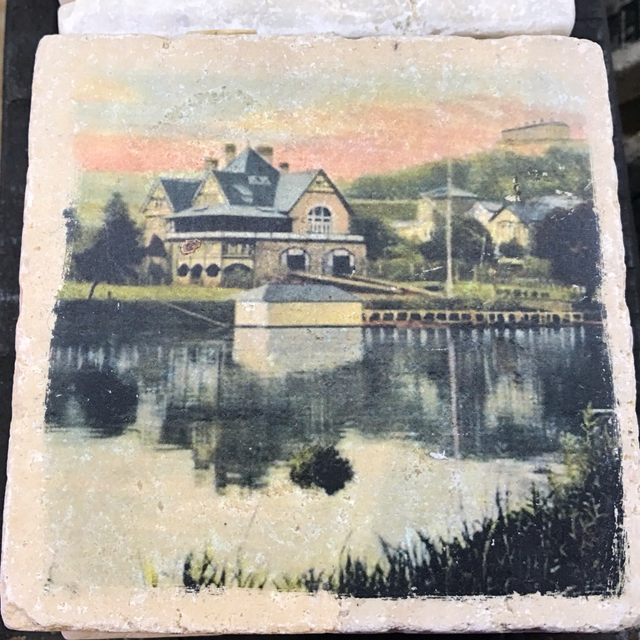 Fliese Travertin print