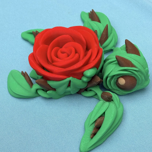 3D Printed Rose Turtle