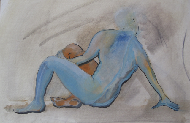 ARTSOS - WATER- COLOR ART ON PAPER  ART ON PAPER - REAL MAN