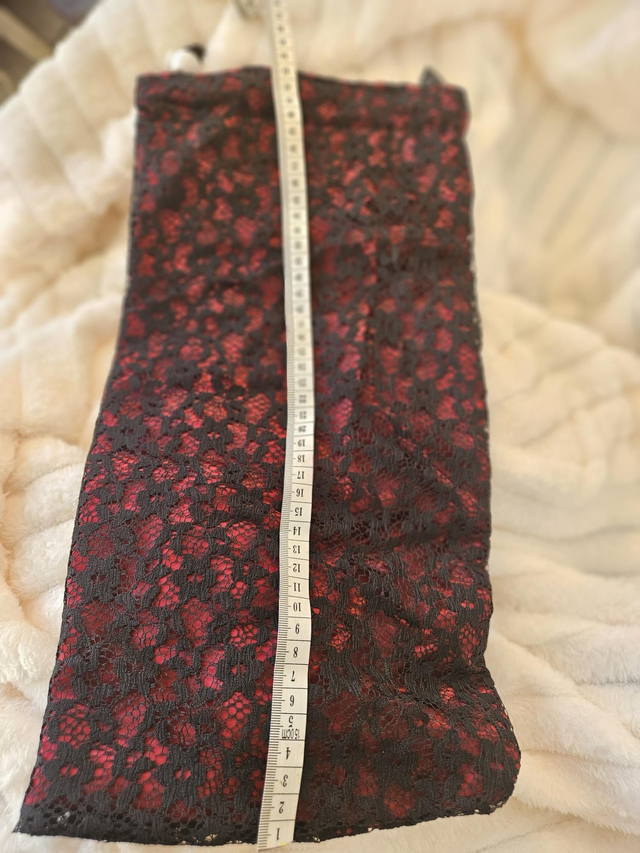 Pochon d'amour "rouge dentelles "