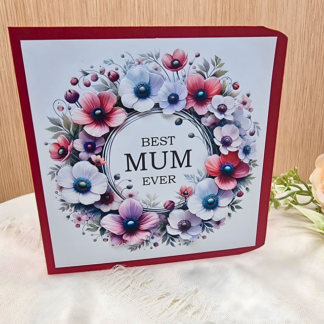 Best Mum Ever – Handmade Greeting Card