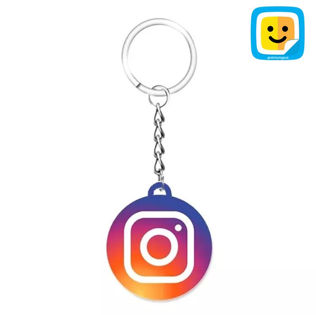 StickyTags Personalized Instgram NFC Keychain Keyring Tag
