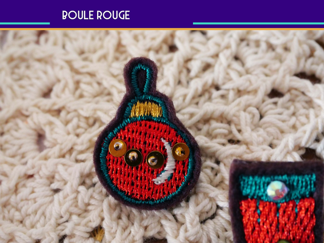 Pins Spécial Noël (Pins brodés main et machine)