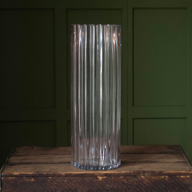 Tall Ribbed Vase