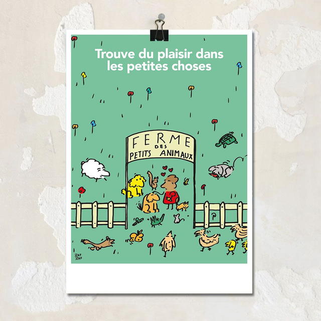 Trouve du plaisir dans les petites choses