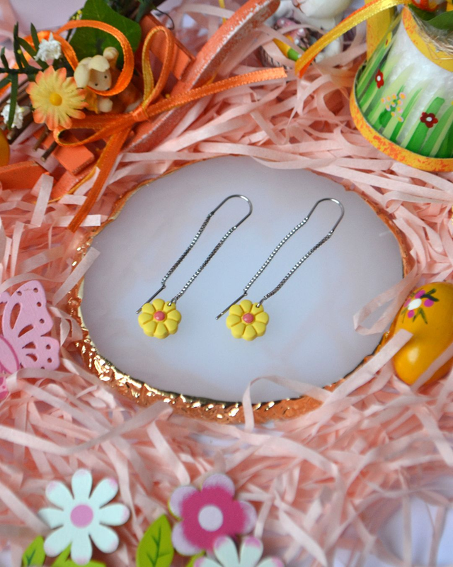 Fleurs pendantes - Jaune Mimosa