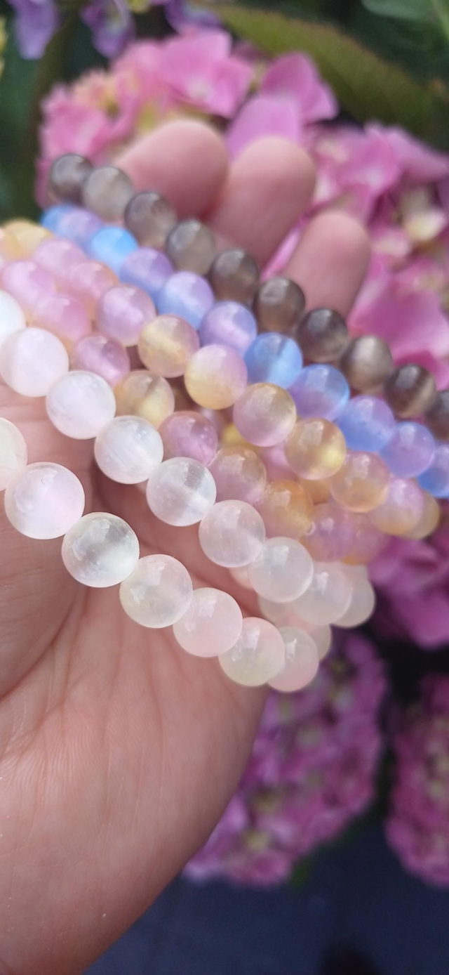 Aura Selenite Bracelets