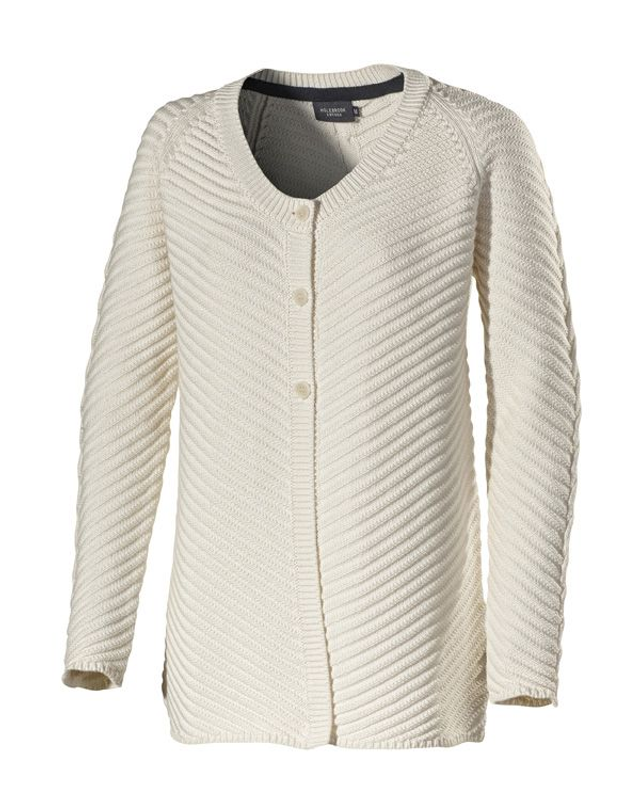 Holebrook Sweden luonnonvalkoinen puuvillaneuletakki palmikoilla - koot XL ja XXL