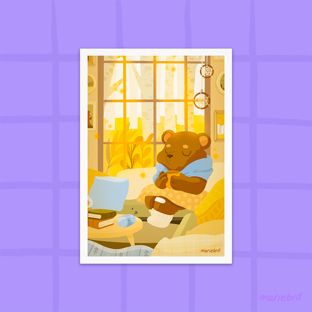 Cosy Bear | Print A5