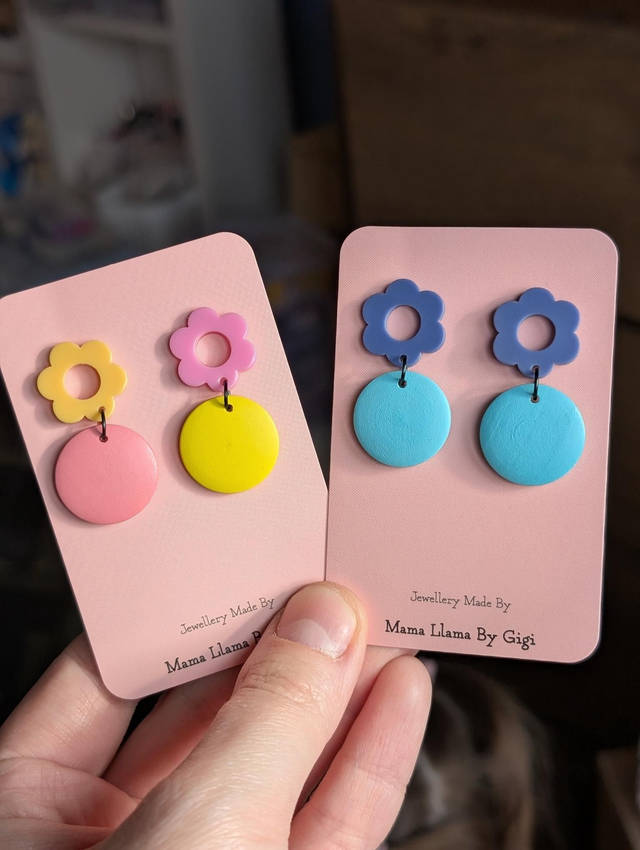Playful Floral Drop Earrings