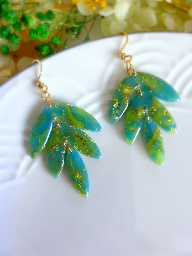 Boucles d'oreilles 3 pièces - Jardin d'or