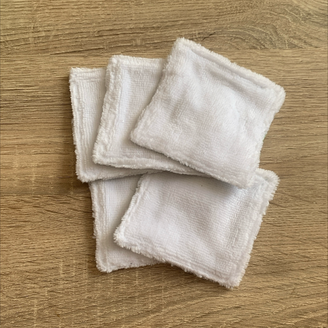 Lot de 5 lingettes lavables