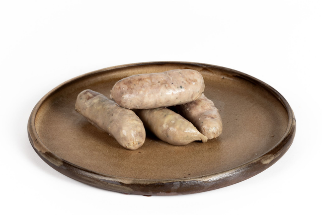 La saucisse confite, environ 500 grammes, 4 saucisses