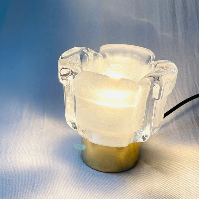 Tischleuchter Glas Mid- century