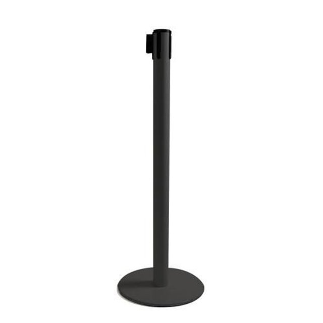 Colonnina Nera base piatta - nastro 3 mt