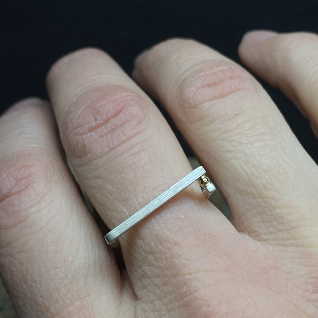 J992 ANELLO QUADRO DOPPIO DOT