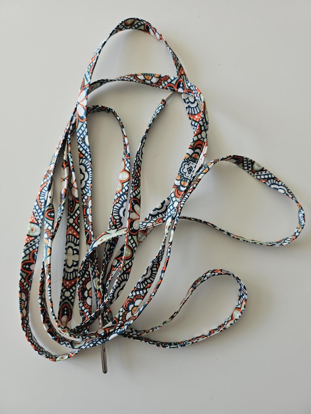 Lacets en tissu fait main - mosaïque