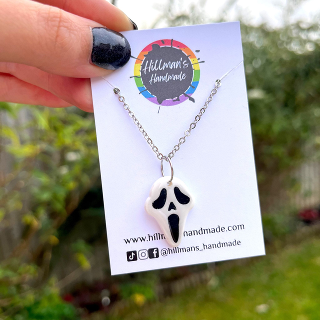 Scream - Ghost Face Necklace - DISCONTINUED