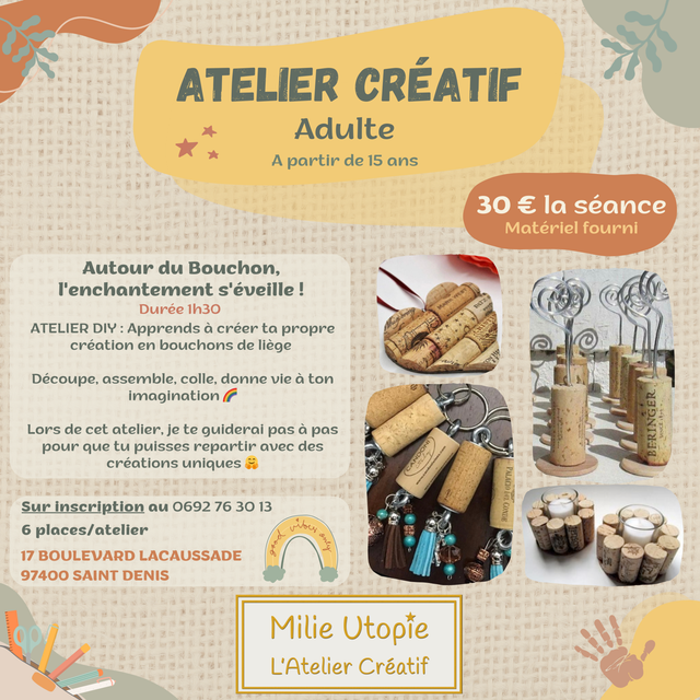 Atelier art créatif Upcycling