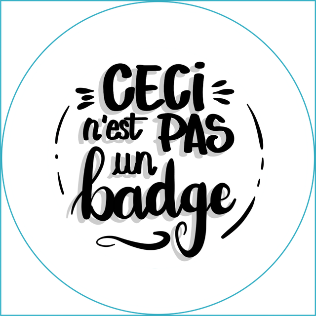 Ceci n'est pas un badge