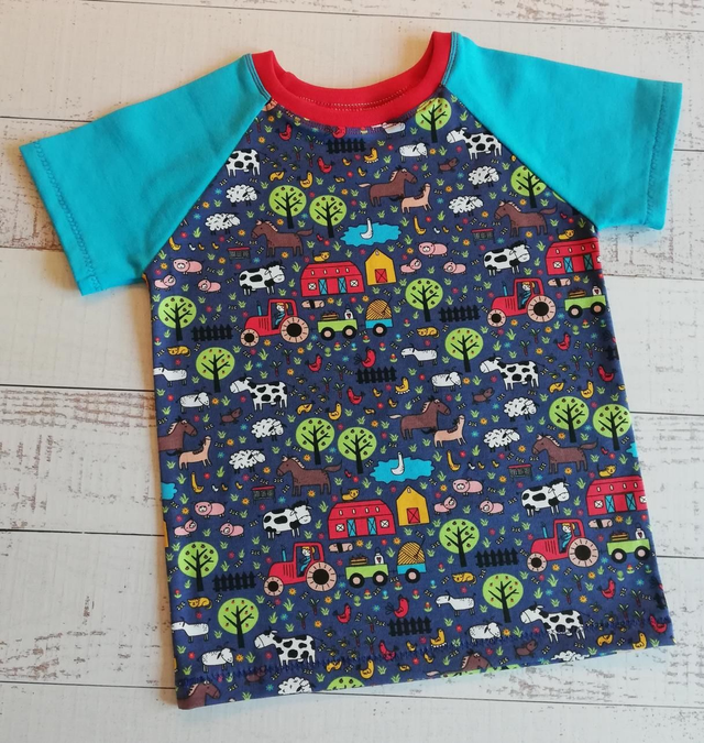 Children's Raglan T-Shirt - Farmyard