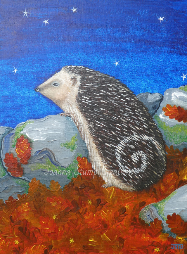 Lovely Original Fine Art Painting, from my "Busy Lives" collection, "Busy Nights" 