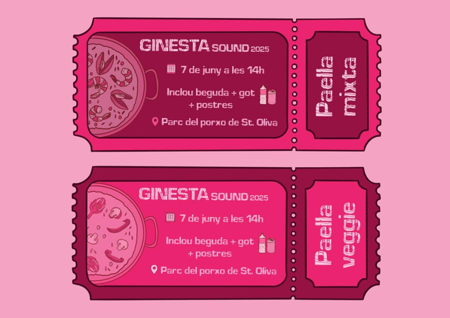 Tiquet dinar popular Ginesta Sound 2025