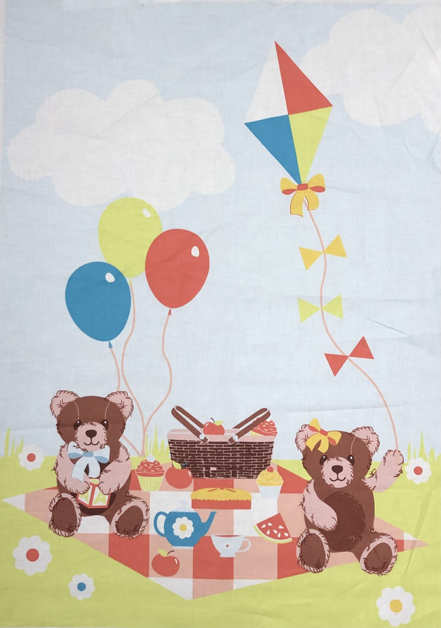 Teady Bears Picnic Panel 19" x 27"