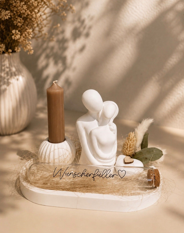 Geldgeschenk Hochzeitstablett "Brautpaar"