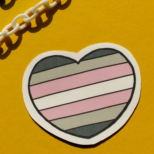 Demi Girl  - Heart - Sticker - [SKR-DG-H]