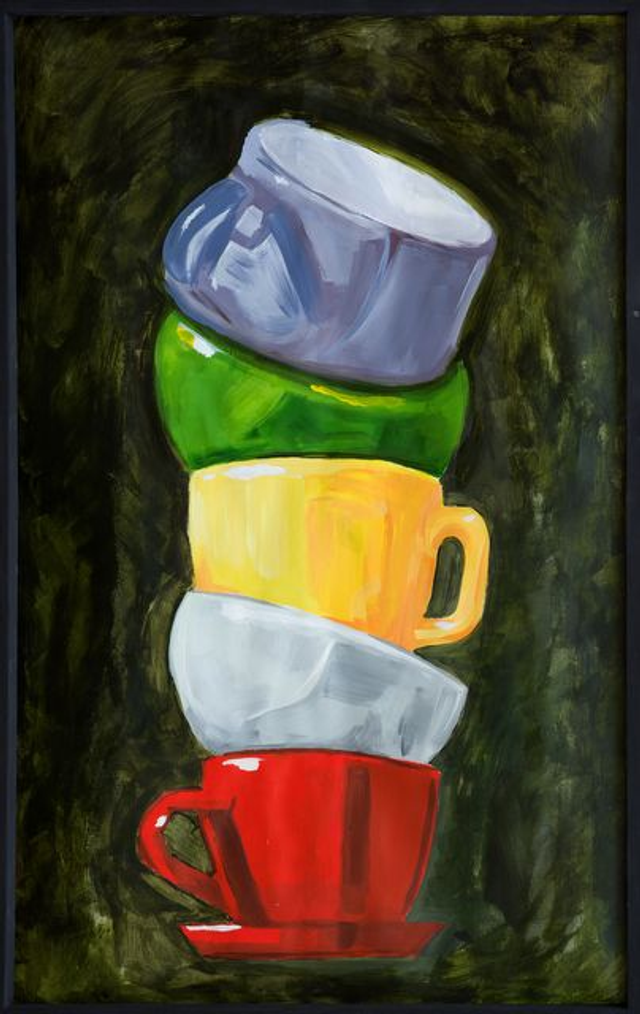 Balancing Life - print of acrylic painting by Harry Collas