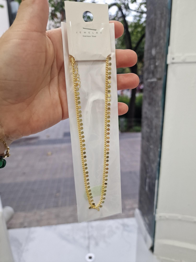 Cadena acero inoxidable regalo mujer gold 