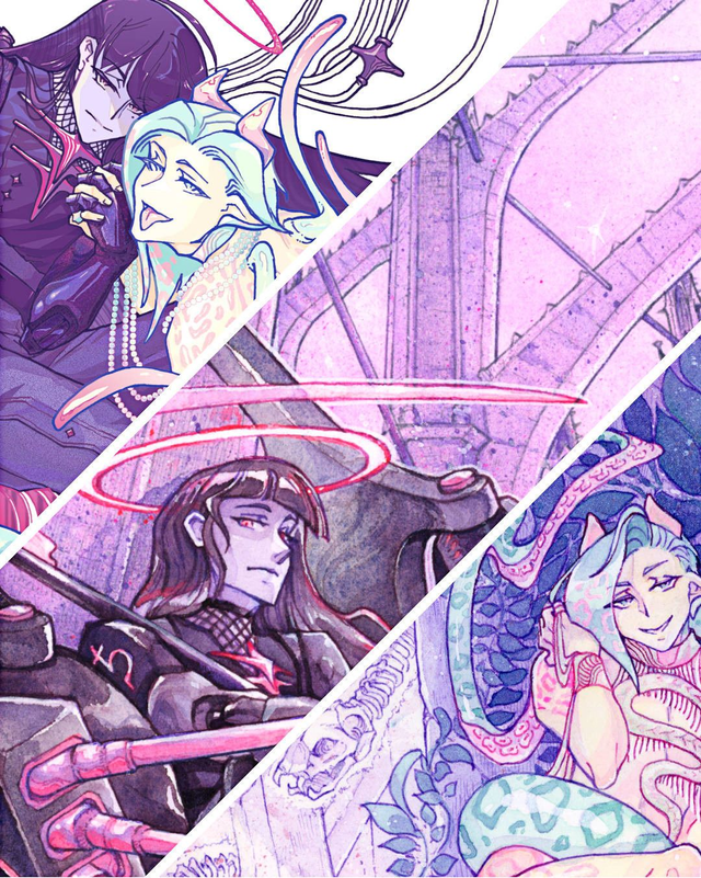 ✦｡. Set .｡✦ 3 × DIN A6 artprints "Angels & Devils"