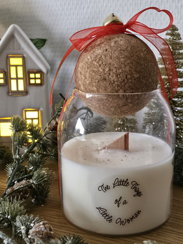 Bougie &quot;Joséphine&quot; Noël