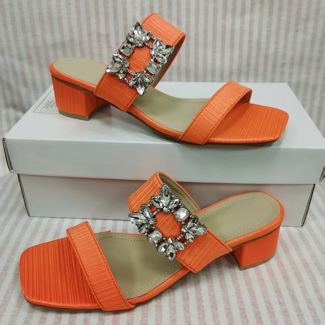 Women's Elegant High-Heel Sandals with Sparkling Rhinestone Decor