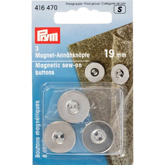 Prym Magneetknopen 19mm zilver (416470)