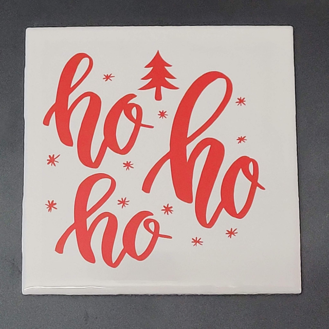 Kerst - Ho Ho Ho - tegeltje