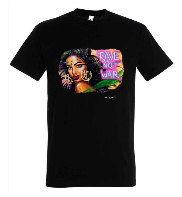 Rave Not War T-shirt Black