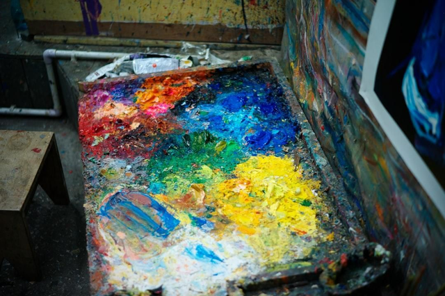 Steph painting class