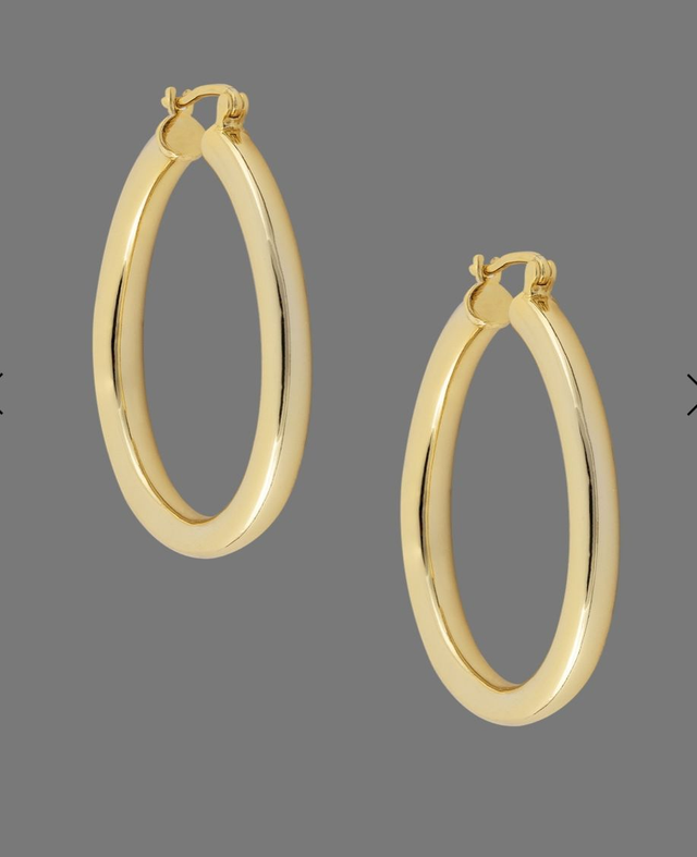 Large Golden Hoops 30mm