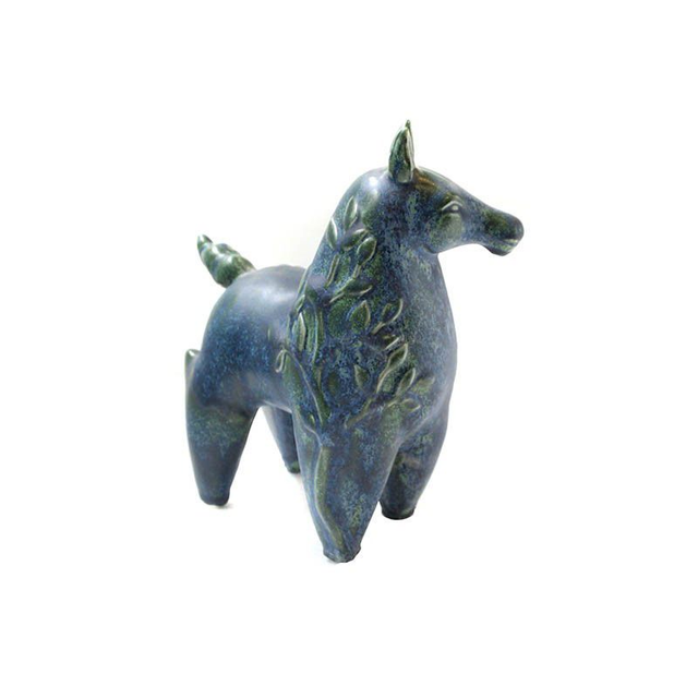 Cheval glacure bleu 50's