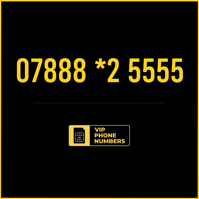 07888 *2 5555 - VIP Gold Phone Number 