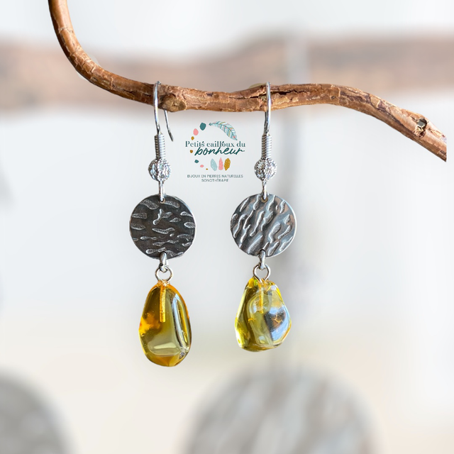 Boucles en Ambre - Lumière d’âme