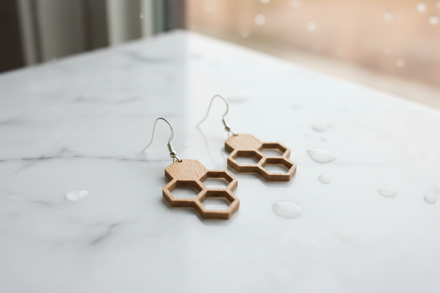 BOUCLE D'OREILLE N°6 : Ruche #3