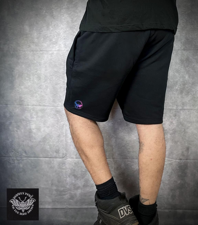 Bermuda Men en Coton bio "Sharkattack Acid Pink !"