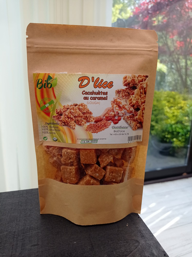 Cacahouètes au caramel