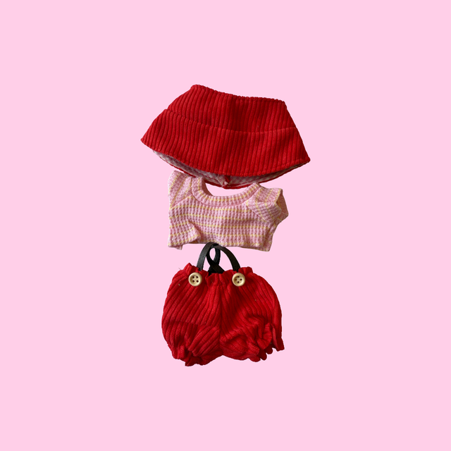 17cm Doll Costume (Little Red Monster)