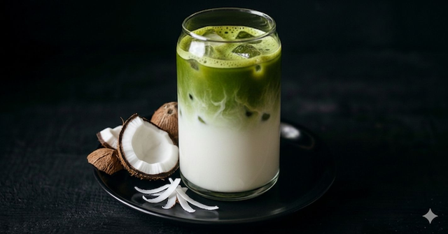  Iced Kokos Matcha Latte